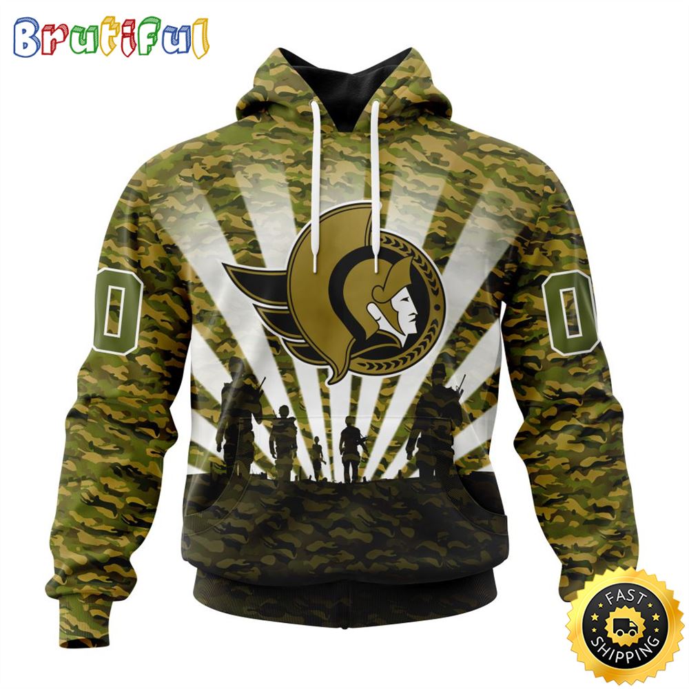Personalized NHL Ottawa Senators All Over Print 3D Hoodie Military Camo Kits For Veterans Day And Rememberance Day 1 oogtrl