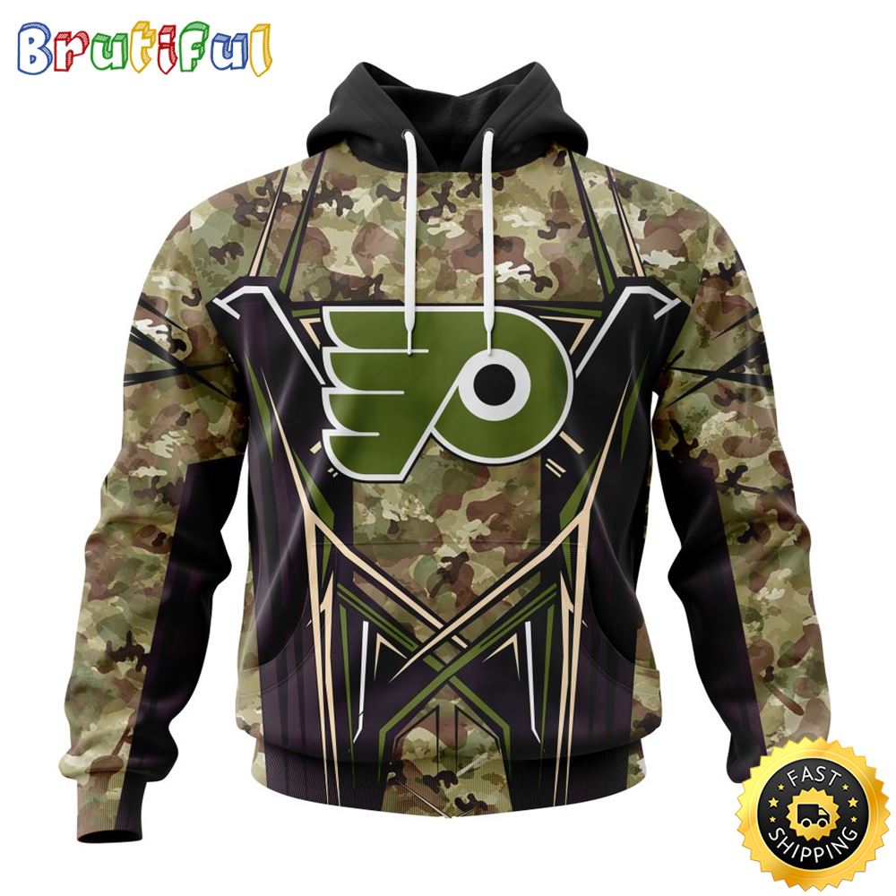 Personalized NHL Philadelphia Flyers Hoodie Special Camo Color Design All Over Print 3D Unisex Hoodie 1 oocgbb