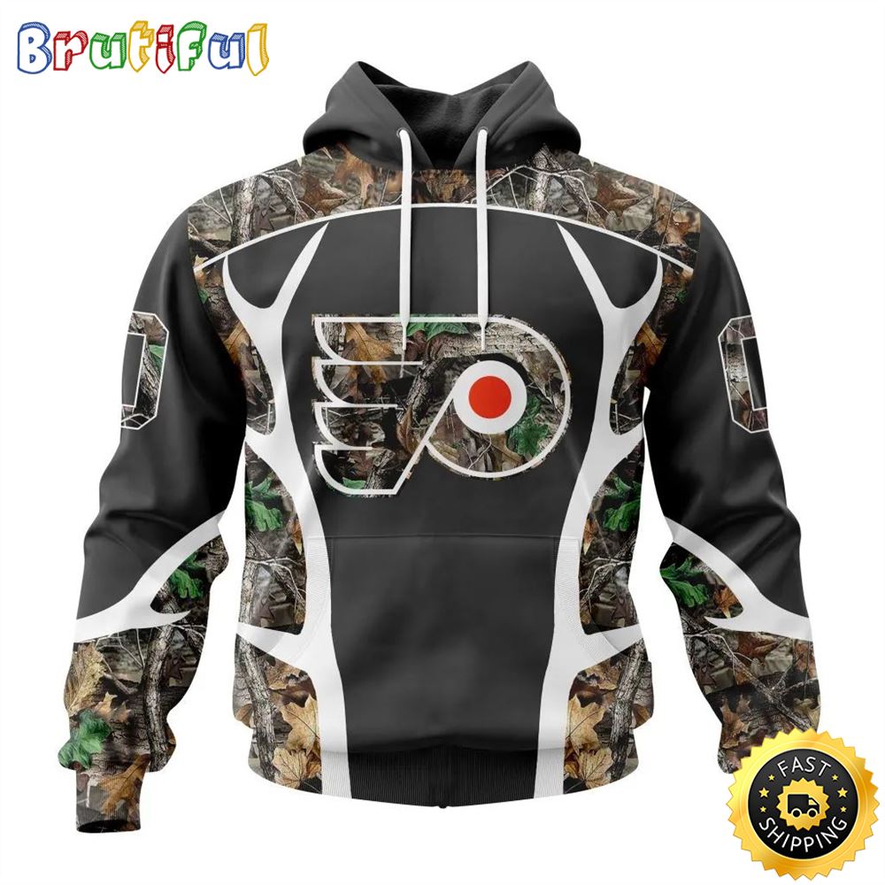 Personalized NHL Philadelphia Flyers Hoodie Special Camo Hunting Design All Over Print 3D Unisex Hoodie 1 twebfc