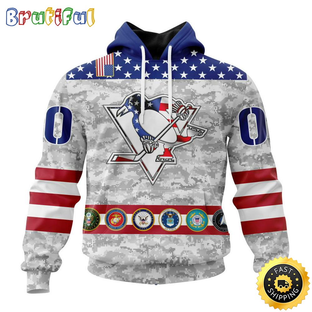 Personalized NHL Pittsburgh Penguins Hoodie Armed Forces Appreciation All Over Print 3D Hoodie Unisex Tshirt Hoodie 1 pj87es