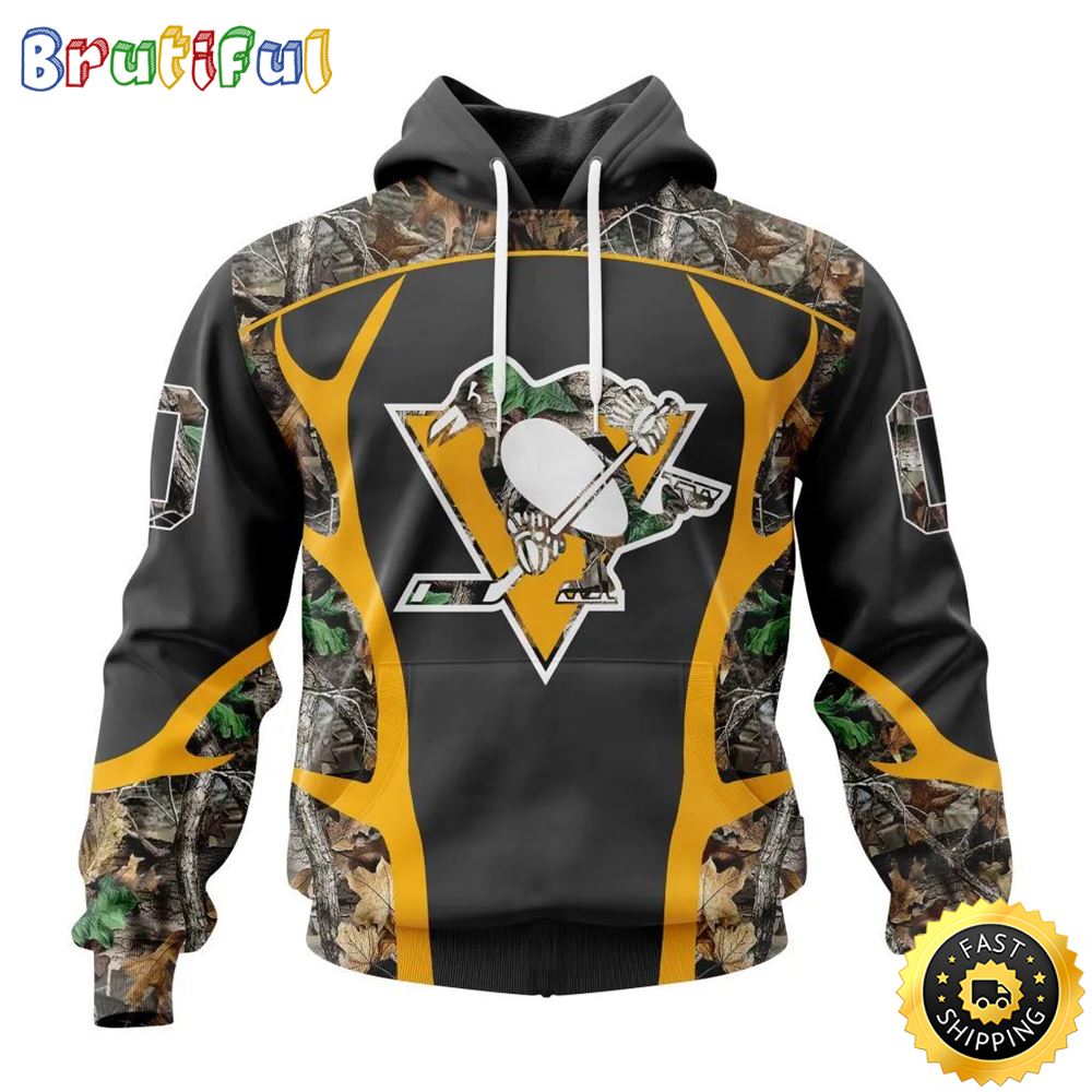 Personalized NHL Pittsburgh Penguins Hoodie Special Camo Hunting Design All Over Print 3D Unisex Hoodie 1 q0wnuz