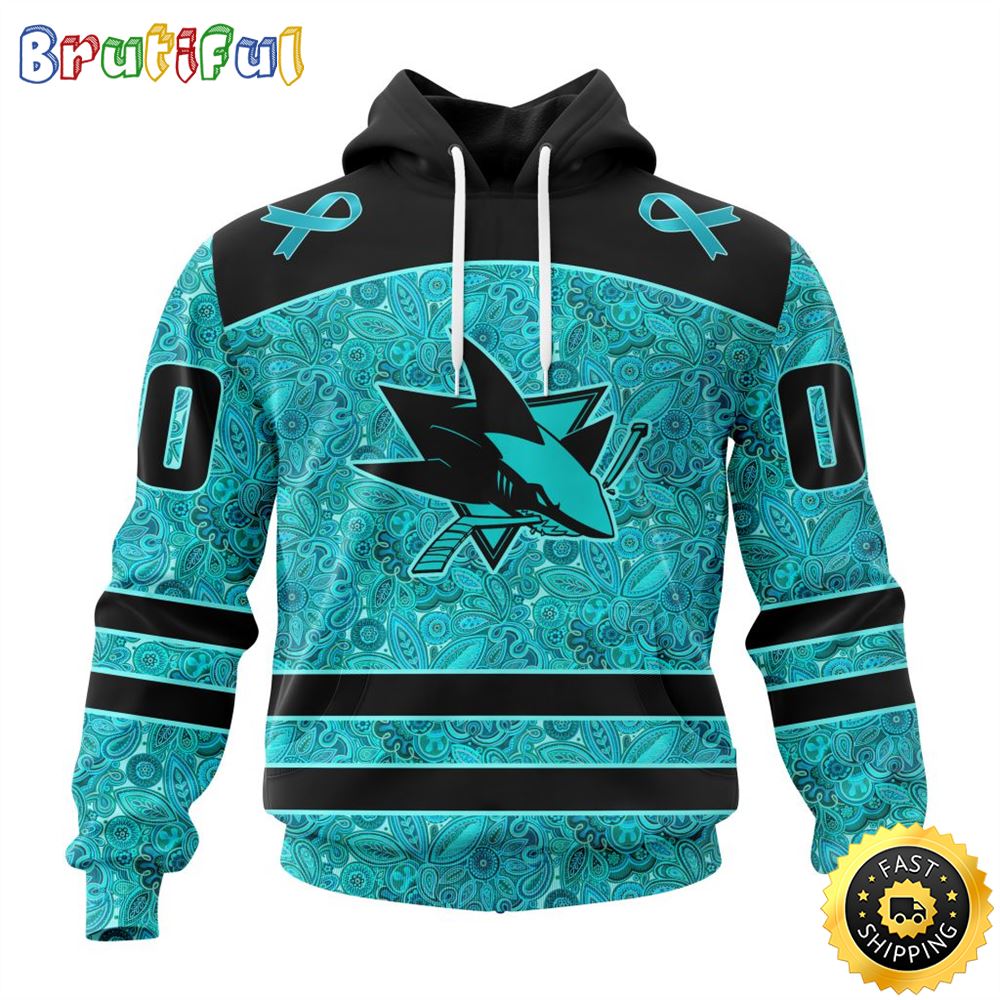 Personalized NHL San Jose Sharks All Over Print 3D Hoodie Special Design Fight Ovarian Cancer Gift For Football Fans 1 wljiaz