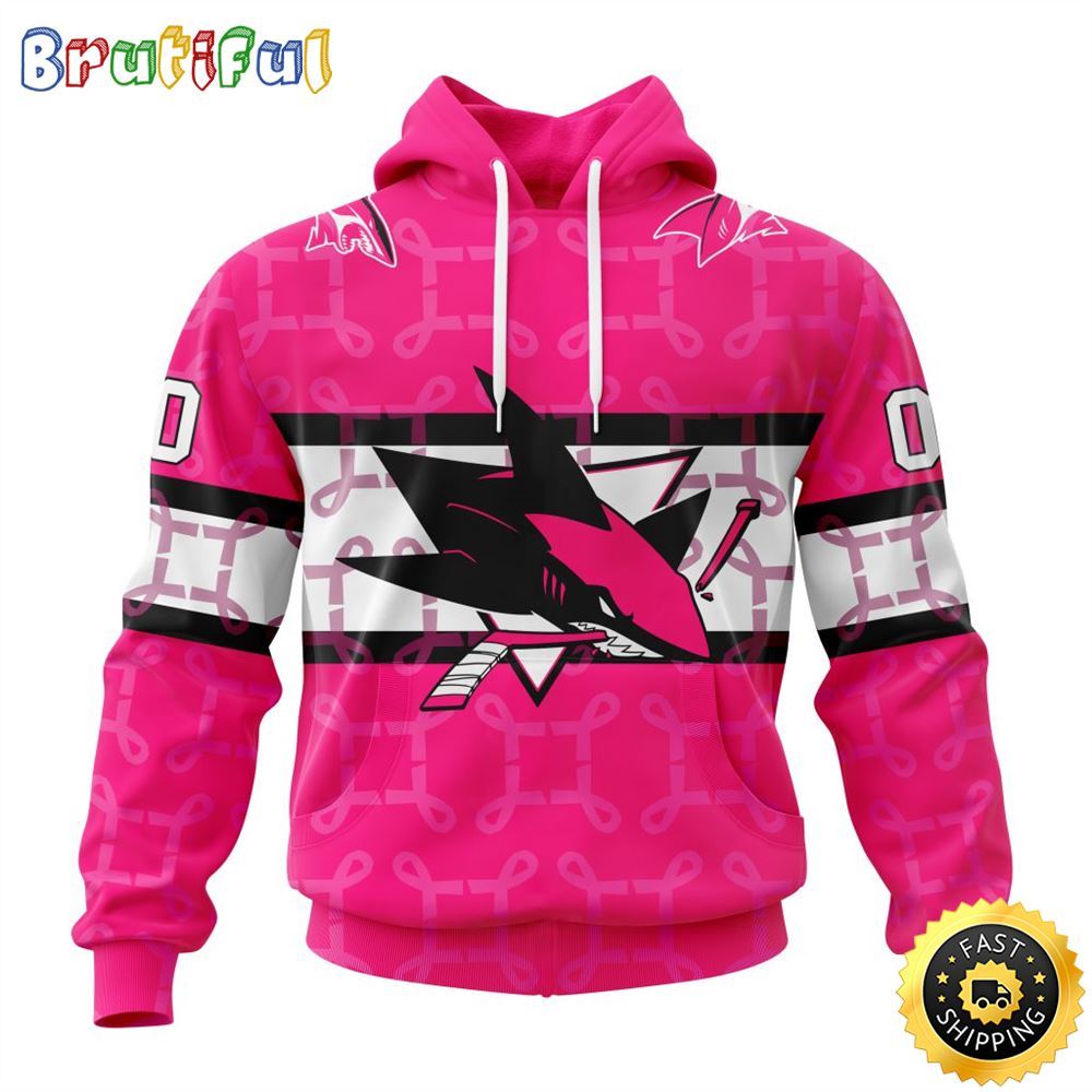 Personalized NHL San Jose Sharks I Pink I Can In October We Wear Pink Breast Cancer All Over Print 3D Hoodie Unisex Hoodie Tshirt Sweatshirt 1 d2nyxl