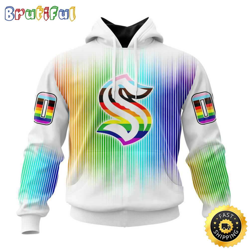 Personalized NHL Seattle Kraken Hoodie Special Design For Pride Month All Over Print 3D Hoodie Unisex Hoodie Tshirt 1 gcwea3