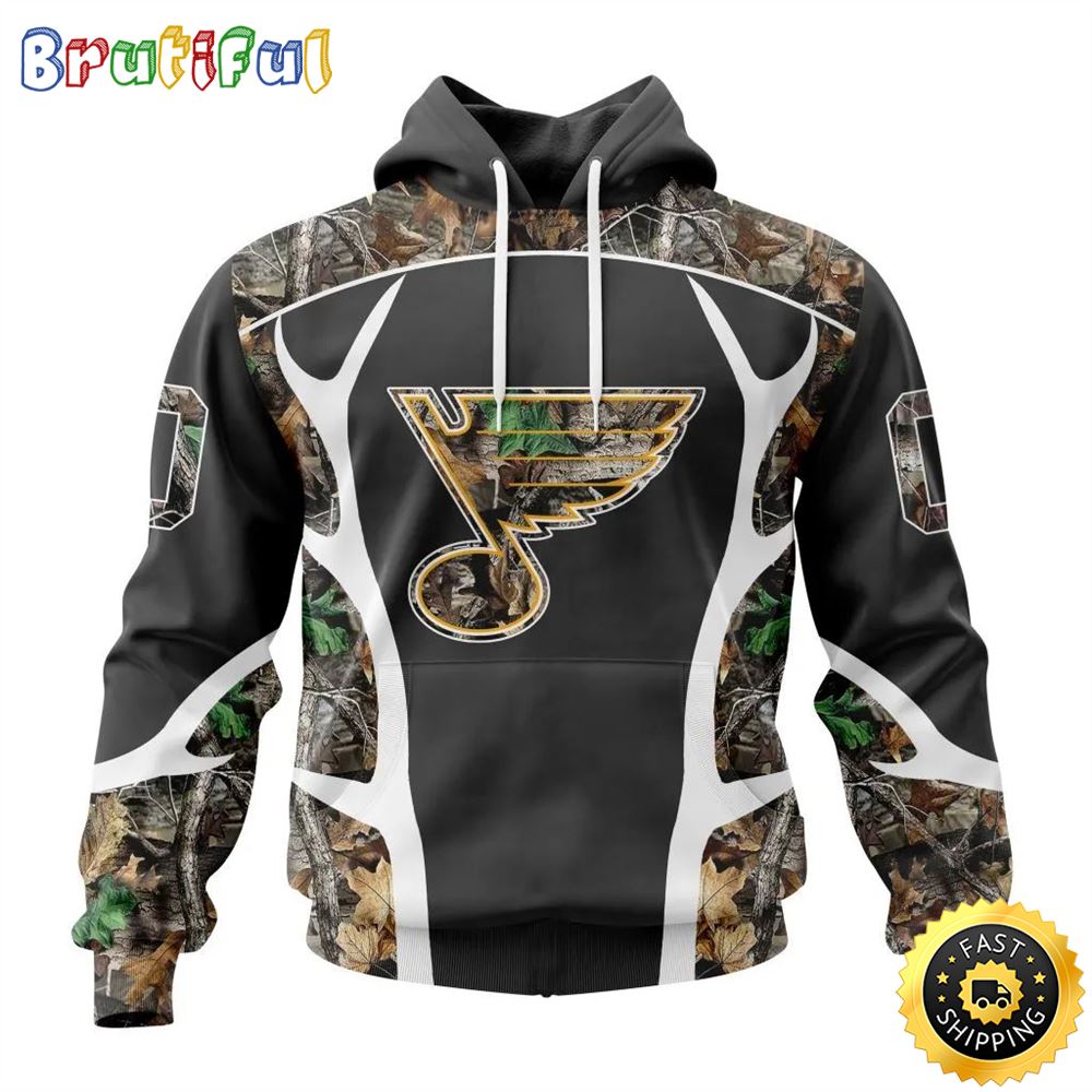 Personalized NHL St. Louis Blues Hoodie Special Camo Hunting Design All Over Print 3D Unisex Hoodie 1 aaeggf