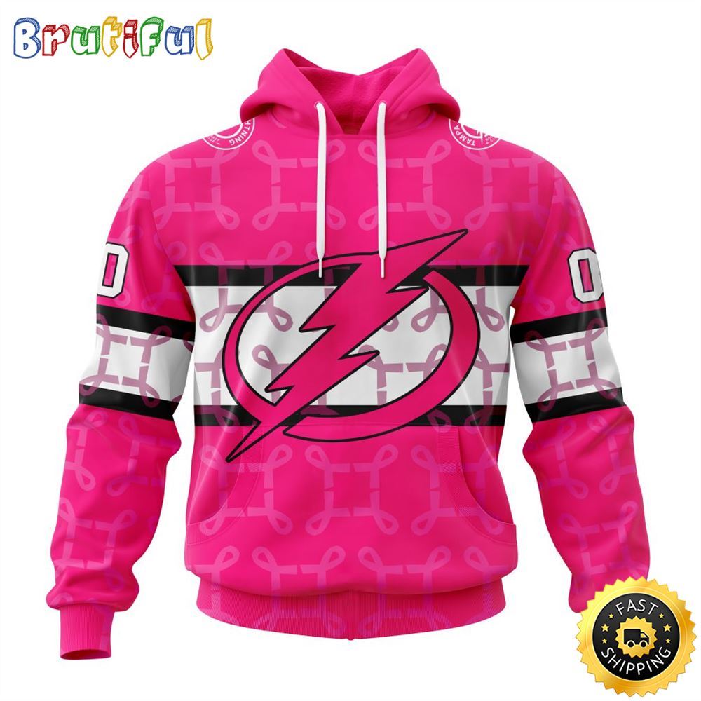 Personalized NHL Tampa Bay Lightning I Pink I Can In October We Wear Pink Breast Cancer All Over Print 3D Hoodie Unisex Hoodie Tshirt Sweatshirt 1 bkepua