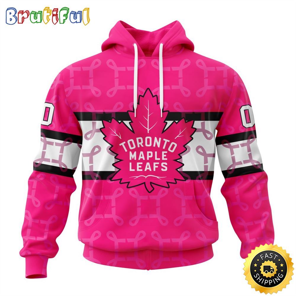 Personalized NHL Toronto Maple Leafs I Pink I Can In October We Wear Pink Breast Cancer All Over Print 3D Hoodie Unisex Hoodie Tshirt Sweatshirt 1 uxk8rp