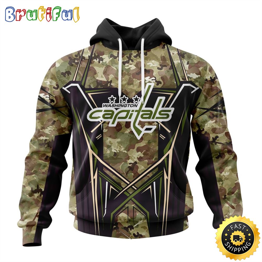 Personalized NHL Washington Capitals Hoodie Special Camo Color Design All Over Print 3D Unisex Hoodie 1 xftowh