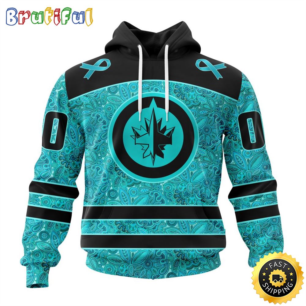 Personalized NHL Winnipeg Jets All Over Print 3D Hoodie Special Design Fight Ovarian Cancer Gift For Football Fans 1 slwer9
