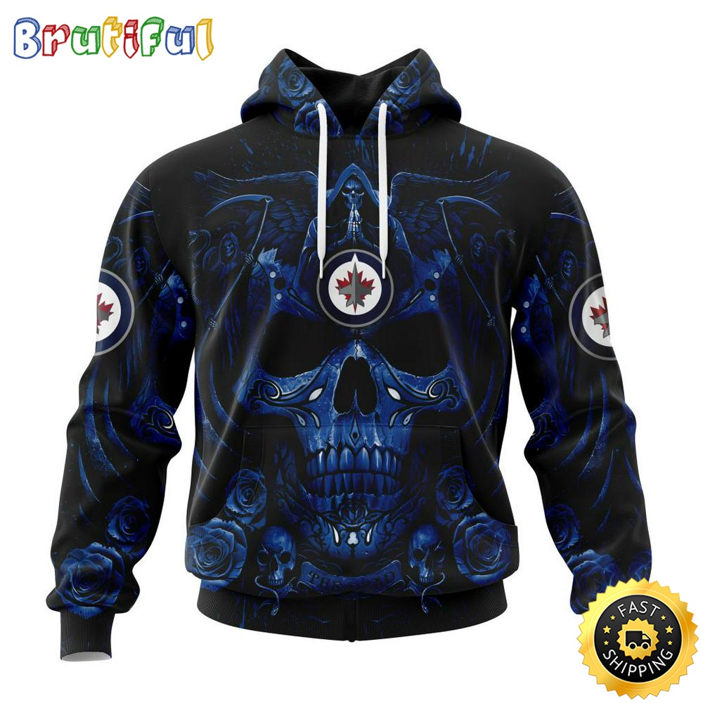 Personalized NHL Winnipeg Jets Hoodie Special Design With Skull Art All Over Print 3D Hoodie Unisex Tshirt Hoodie 1 omlceg