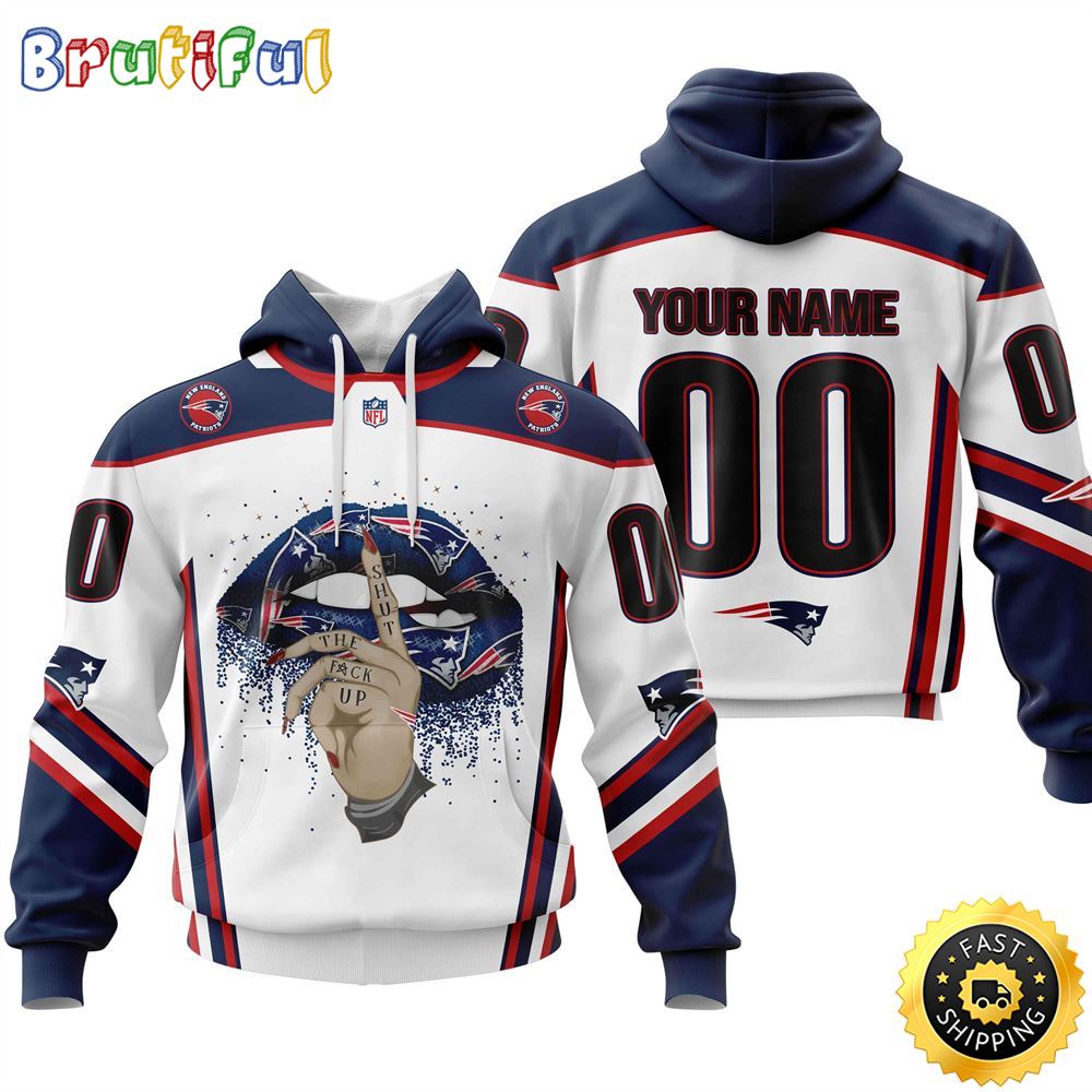 Personalized New England Patriots All Over Print 3D Hoodie Please Control A Mouth Unisex Hoodie 1 nwkpk6