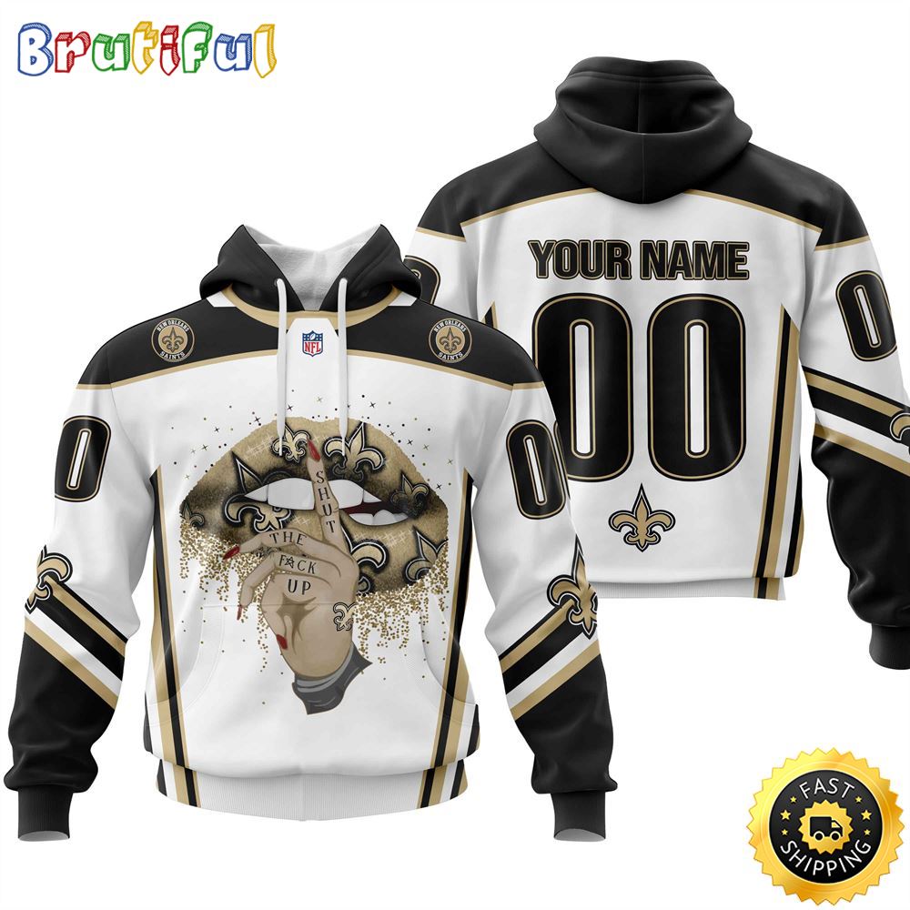 Personalized New Orleans Saints All Over Print 3D Hoodie Please Control A Mouth Unisex Hoodie 1 rasn1i