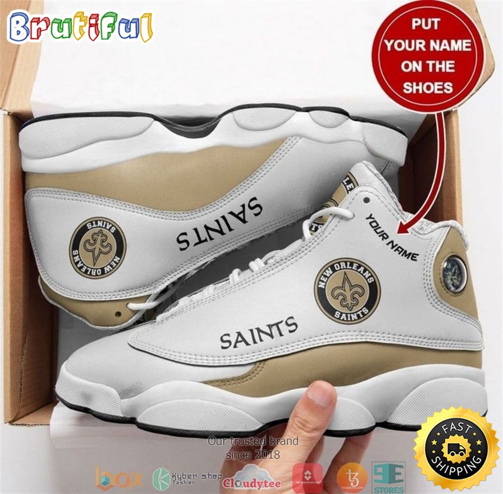 New Orleans Saints Custom Name Air Jordan 11 Sneaker Shoes For