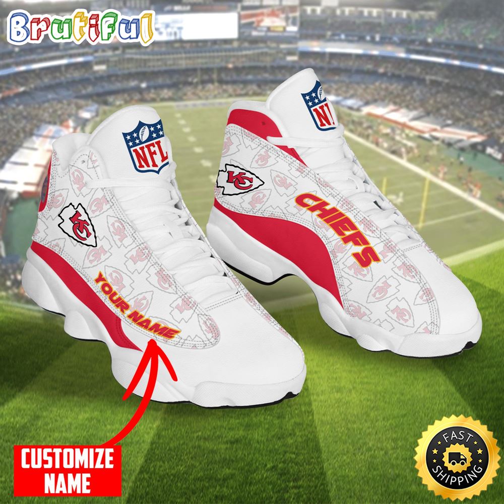 Personalized Nfl Kansas City Chiefs Air Jordan 13 Shoes vuvye1