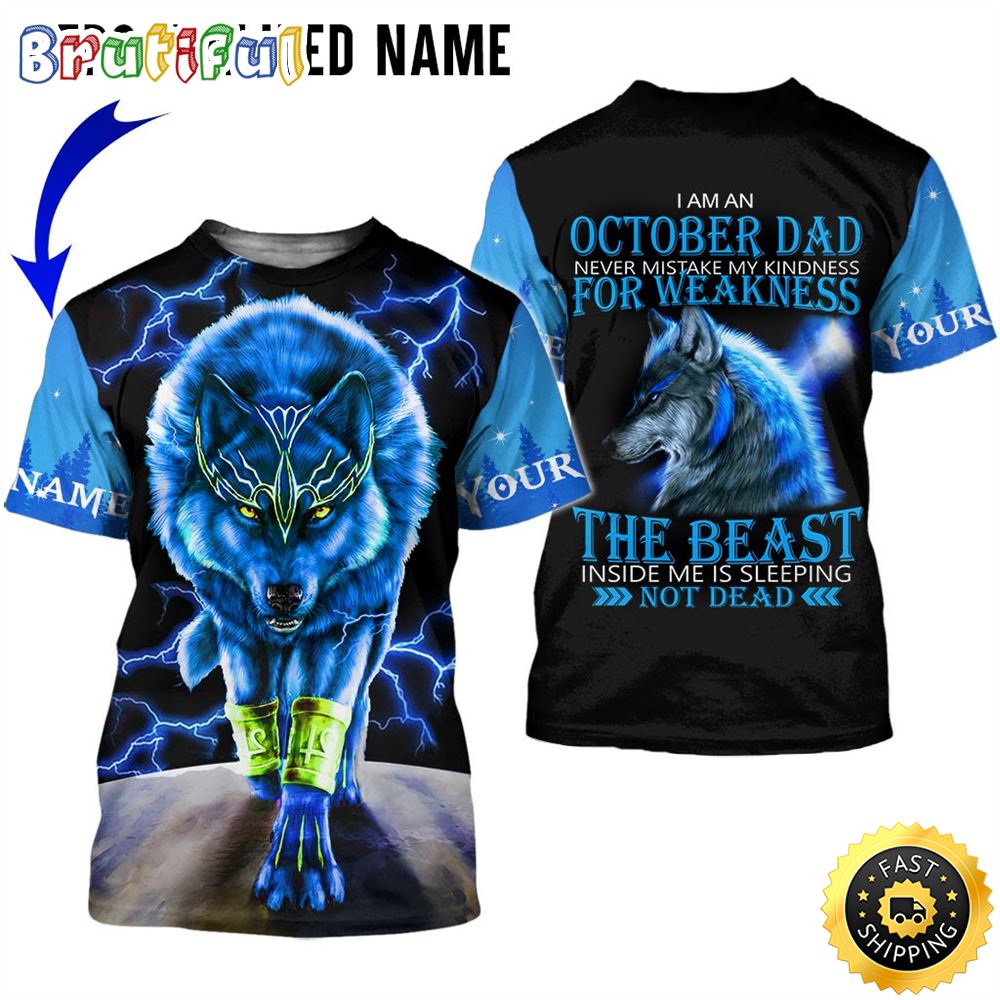 Personalized October Dad The Sleeping Giant All Over Print 3D T Shirt Gift For Man 1 bgvalt
