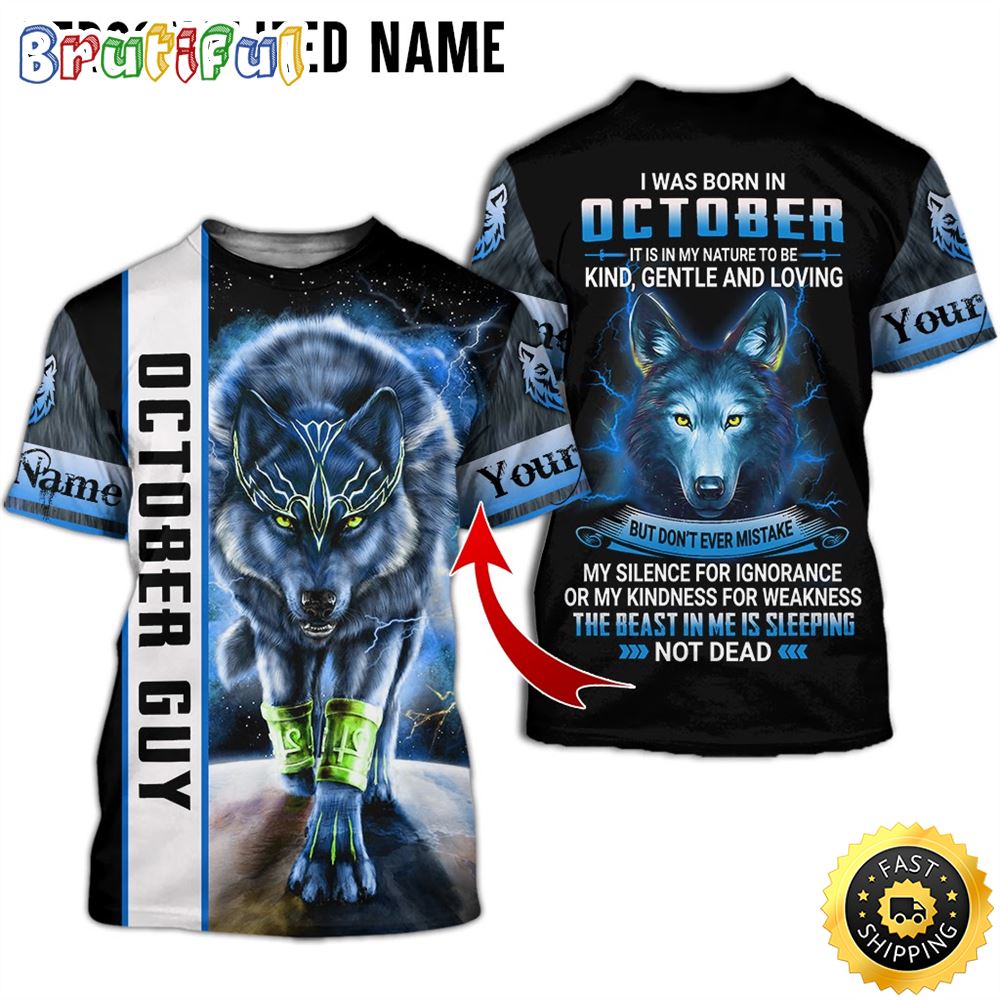 Personalized October Guy The Shadow Self All Over Print 3D T Shirt Gift For Man 1 ifkhxc