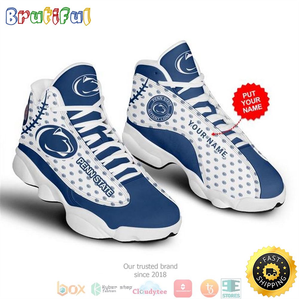 Personalized Penn State Nittany Lions Nfl 3 Football Air Jordan 13 Sneaker Shoes jgrgte
