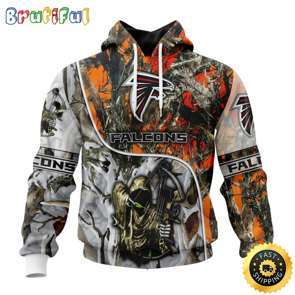 Personalized Personalized NFL Atlanta Falcons Hoodie Special Fall And Winter Bow Hunting All Over Print 3D Hoodie qvpbn7