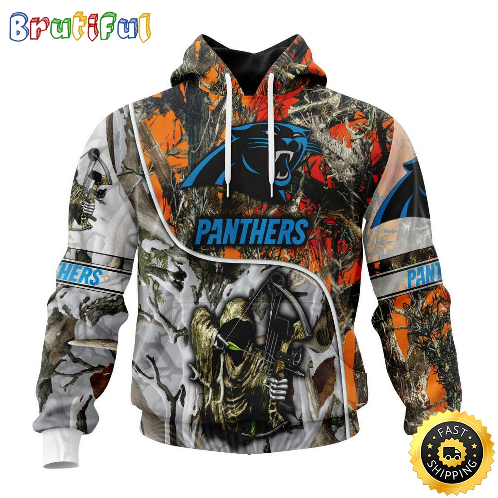 Personalized Personalized NFL Carolina Panthers Hoodie Special Fall And Winter Bow Hunting All Over Print 3D Hoodie a0wajb