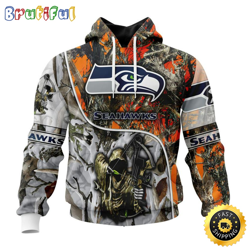 Personalized Personalized NFL Seattle Seahawks Hoodie Special Fall And Winter Bow Hunting All Over Print 3D Hoodie sy4x0h
