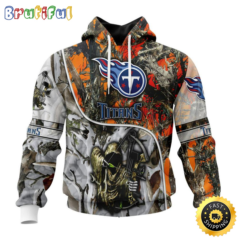 Personalized Personalized NFL Tennessee Titans Hoodie Special Fall And Winter Bow Hunting All Over Print 3D Hoodie dcuebl