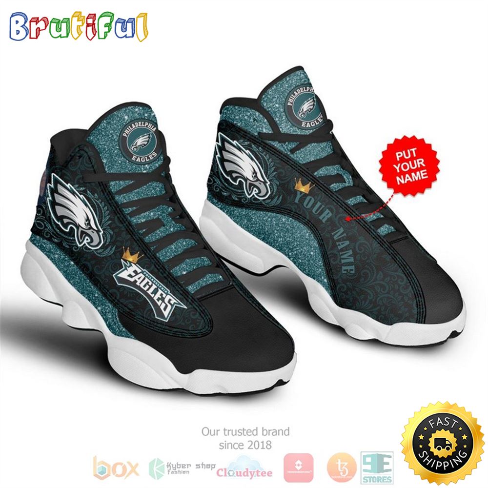 Personalized Philadelphia Eagles Nfl Football Custom Air Jordan 13 Shoes ivbcnv