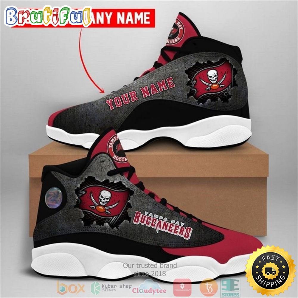 Personalized Tampa Bay Buccaneers Nfl Football Team 2 Air Jordan 13 Sneaker Shoes 2 iwdssi