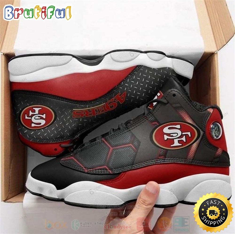 San Francisco 49Ers Nfl Football Team Air Jordan 13 Shoes 3 fzyehl