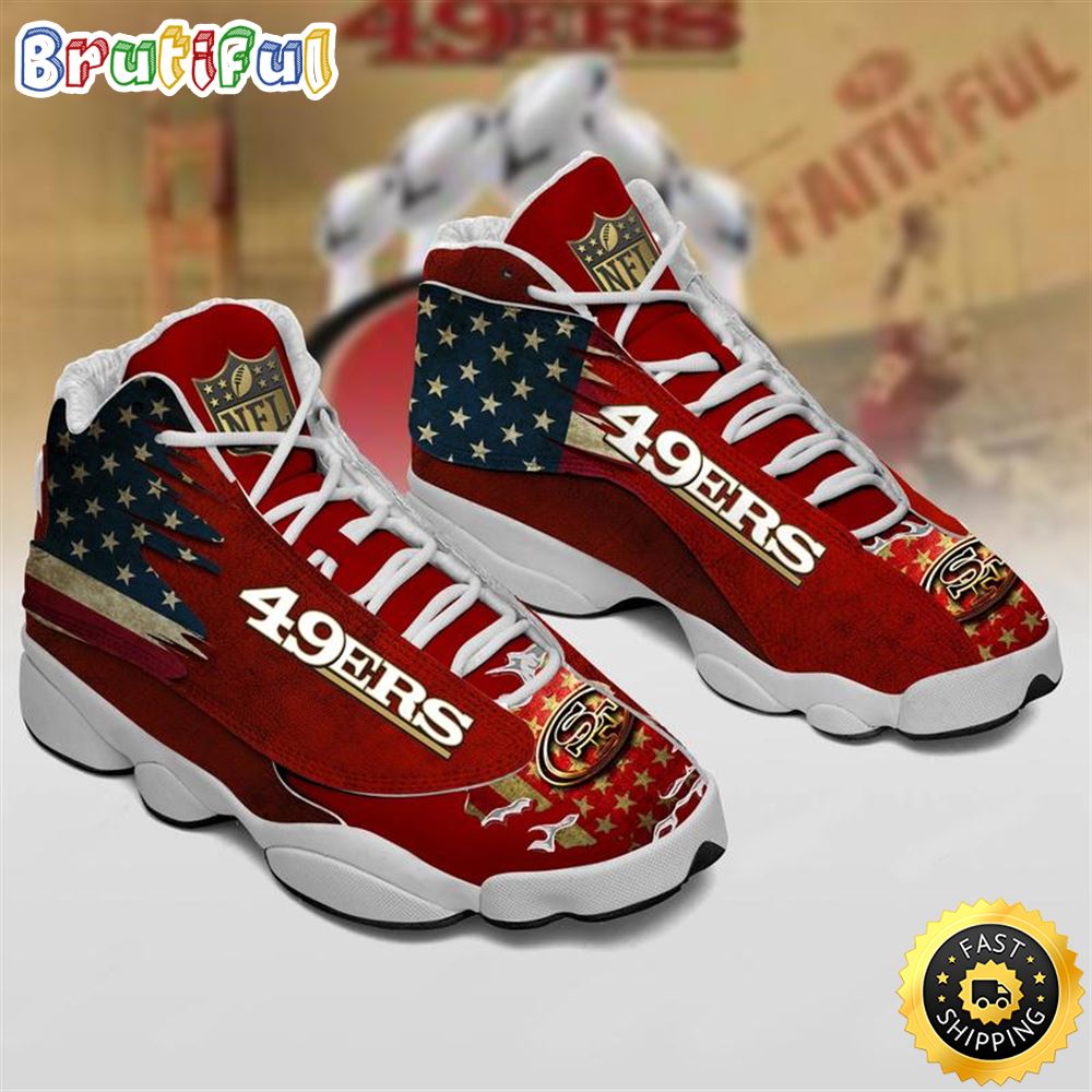 San Francisco 49Ers Nfl Ver 7 Air Jordan 13 Sneaker vzd8kh