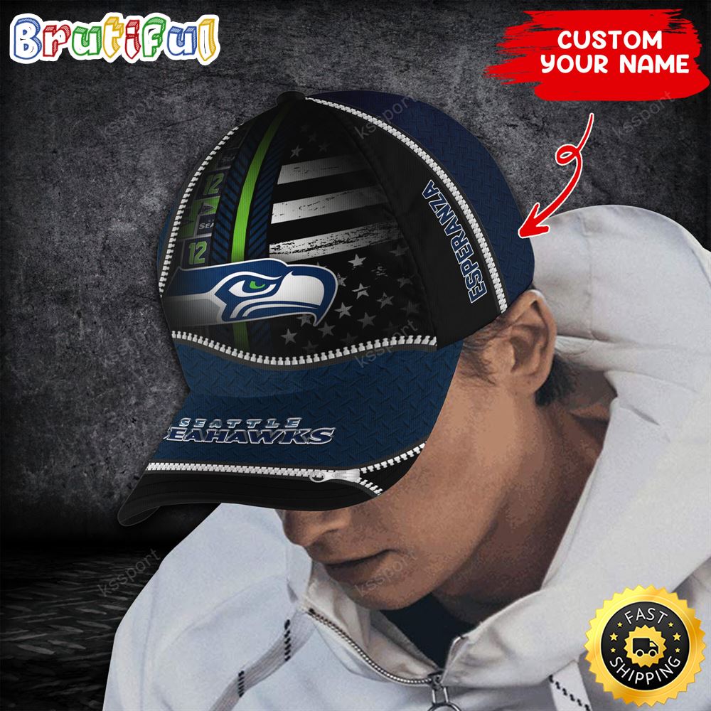 Seattle Seahawks Nfl Personalize Cap Steel Style Trending Season lalsqr