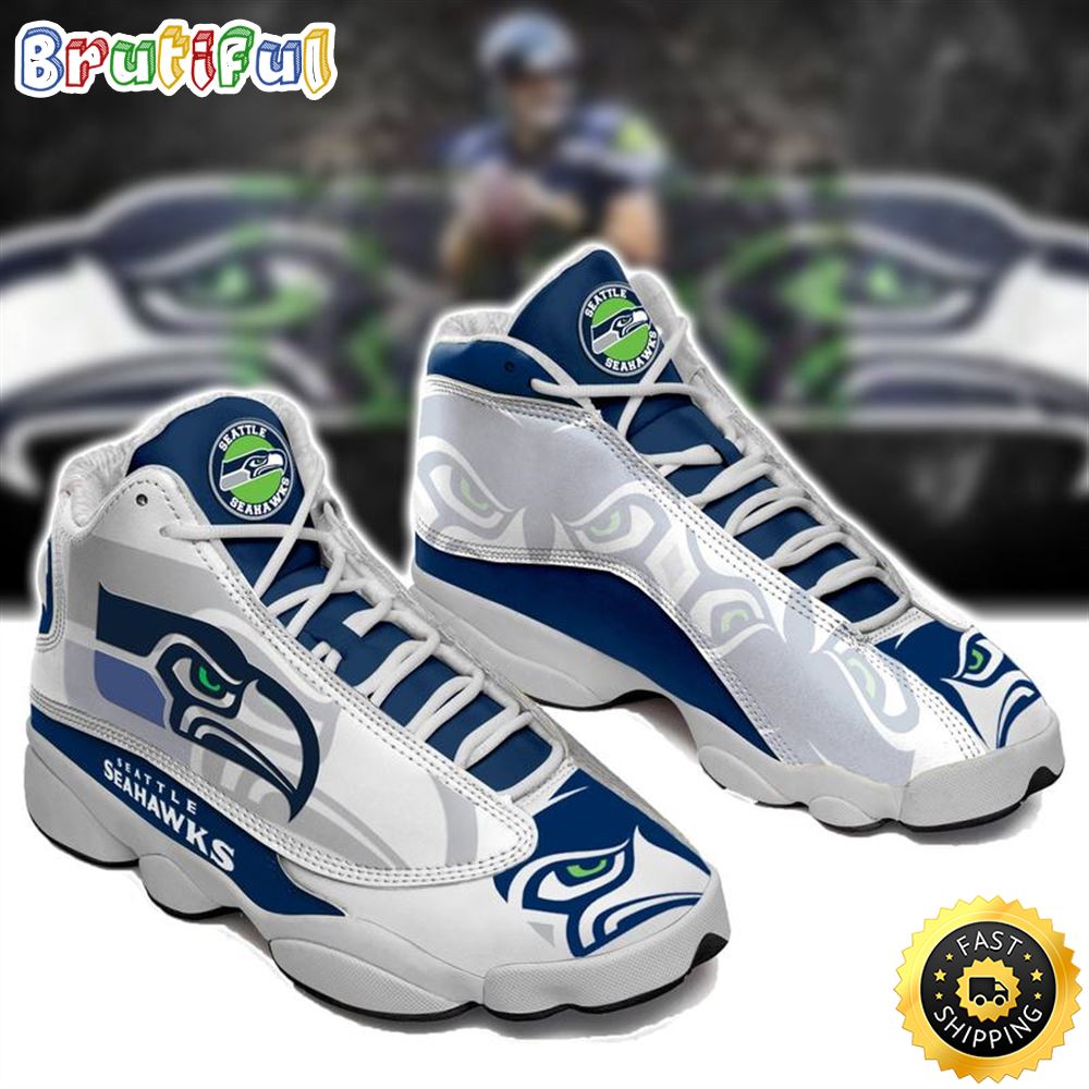 Seattle Seahawks Nfl Ver 2 Air Jordan 13 Sneaker akovc8