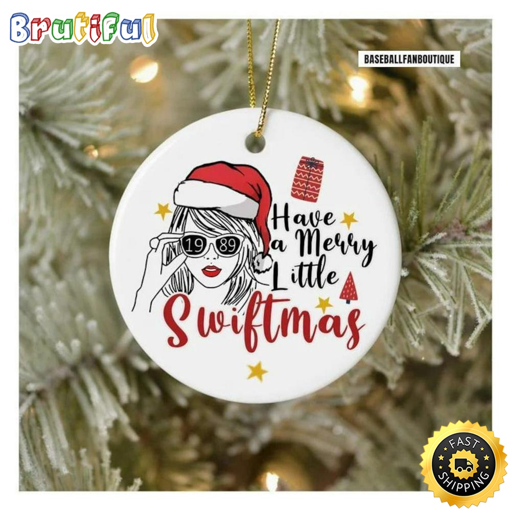 Taylor Swift Christmas Ornament Have A Merry Swiftmas Taylor Ornament qxivi0