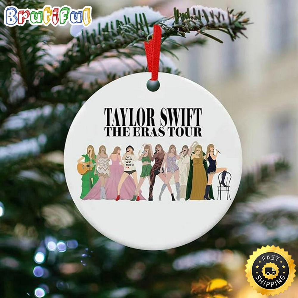 Taylor Swift Christmas Ornament Taylor Swift The Eras Tour 2023 Christmas Ornament juf6zh