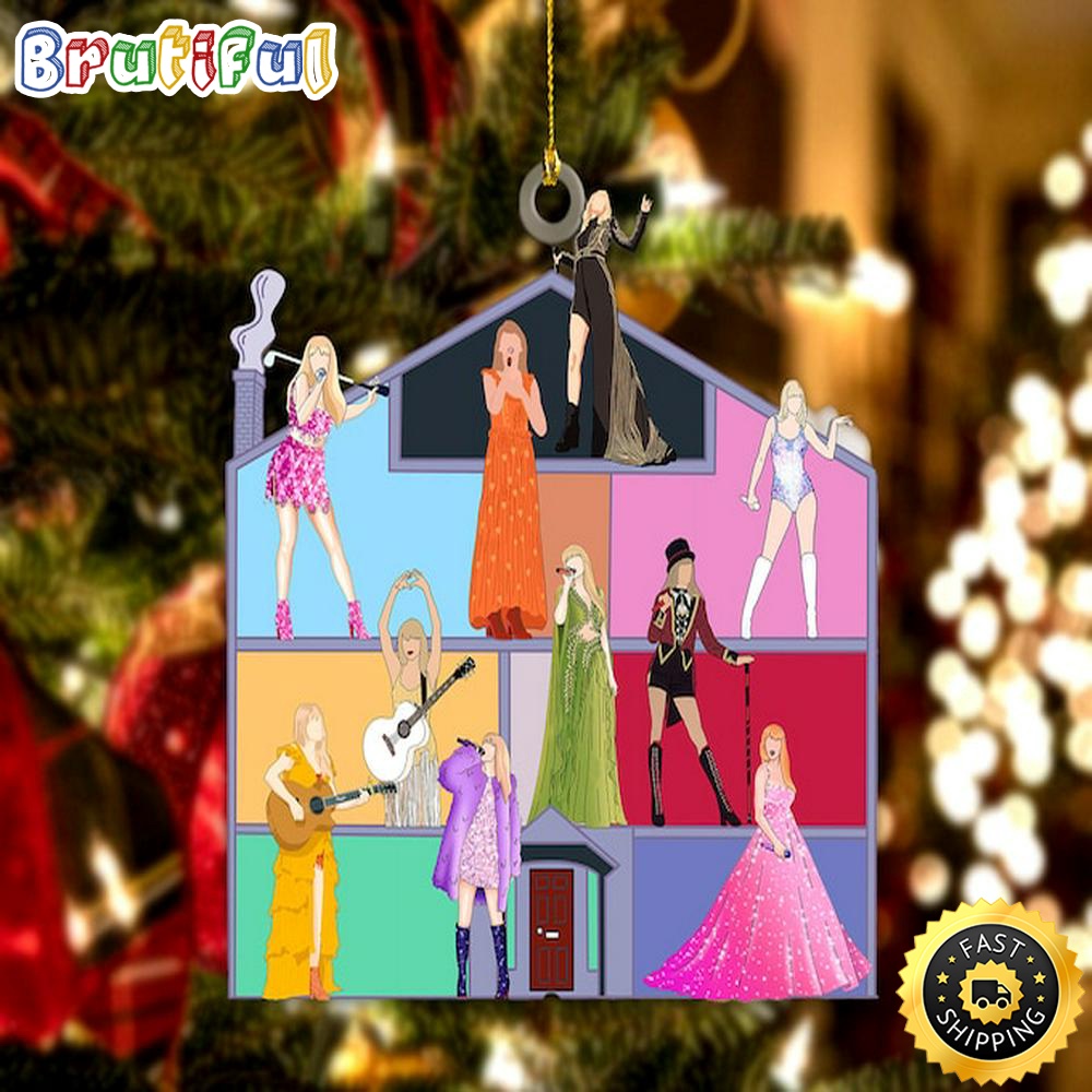 Taylor Swift Christmas Ornament Taylor Swifts Christmas Acylic Ornament hhsy7u
