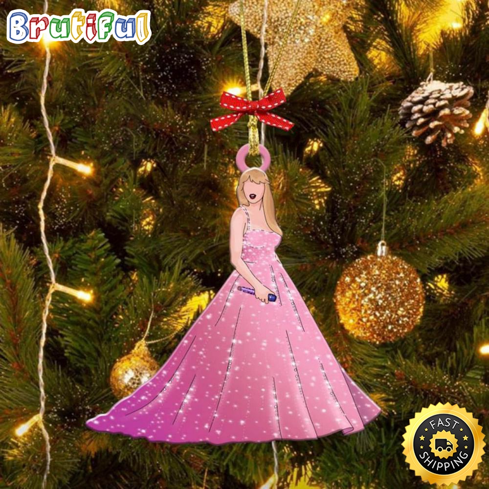 Taylor Swift Christmas Ornament Taylor Swifts Pink Chistmas Ornament k7wxjq