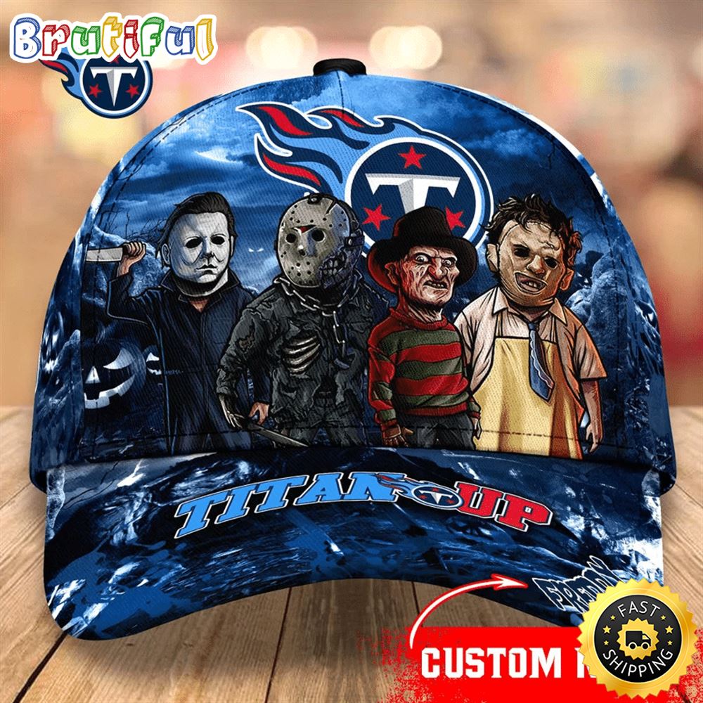 Tennessee Titans Nfl Personalized Trending Cap Mixed Horror Movie Characters kuowye