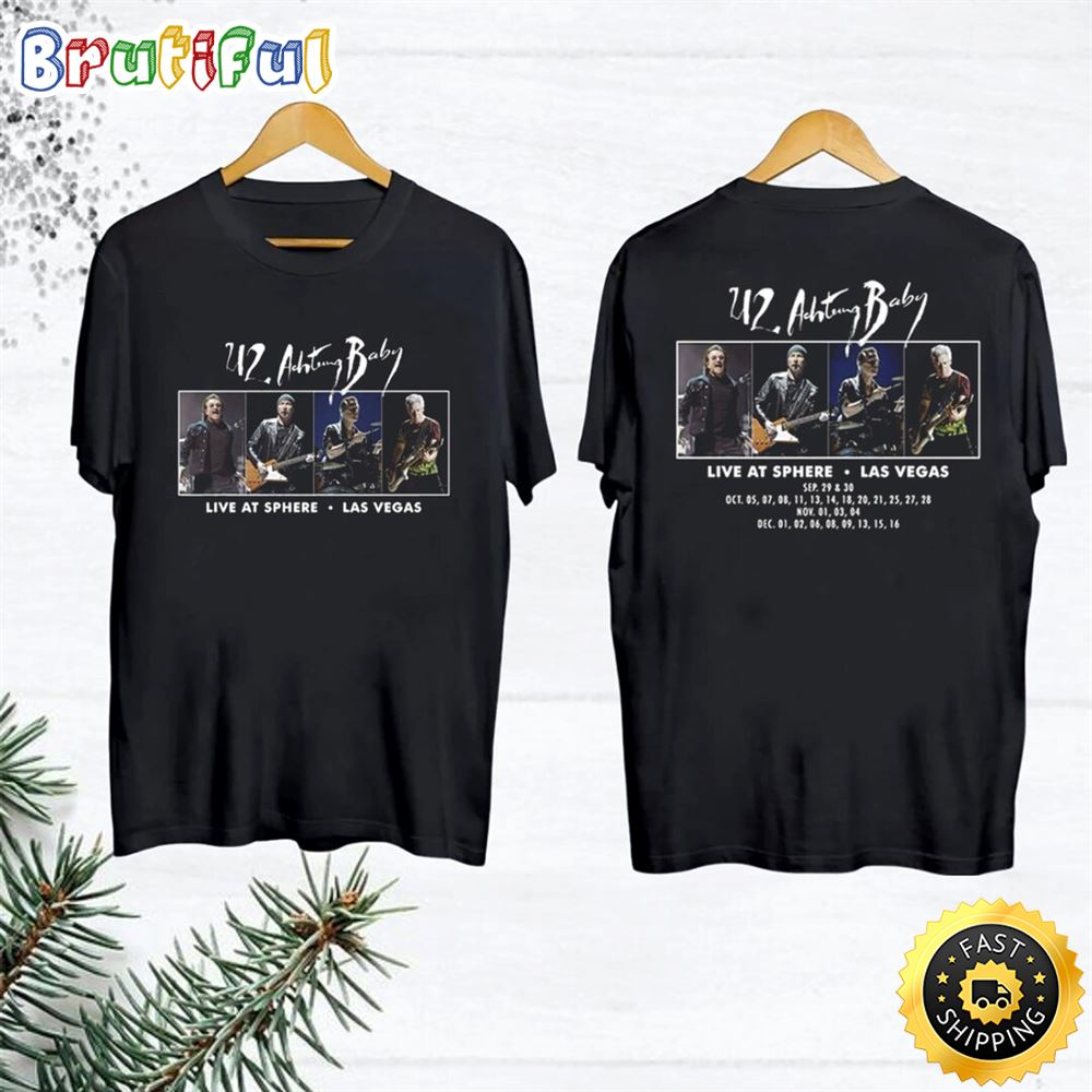 Achtung Baby Tour U2 Band Tshirt Achtung Baby Live At Sphere Shirt zb1eba