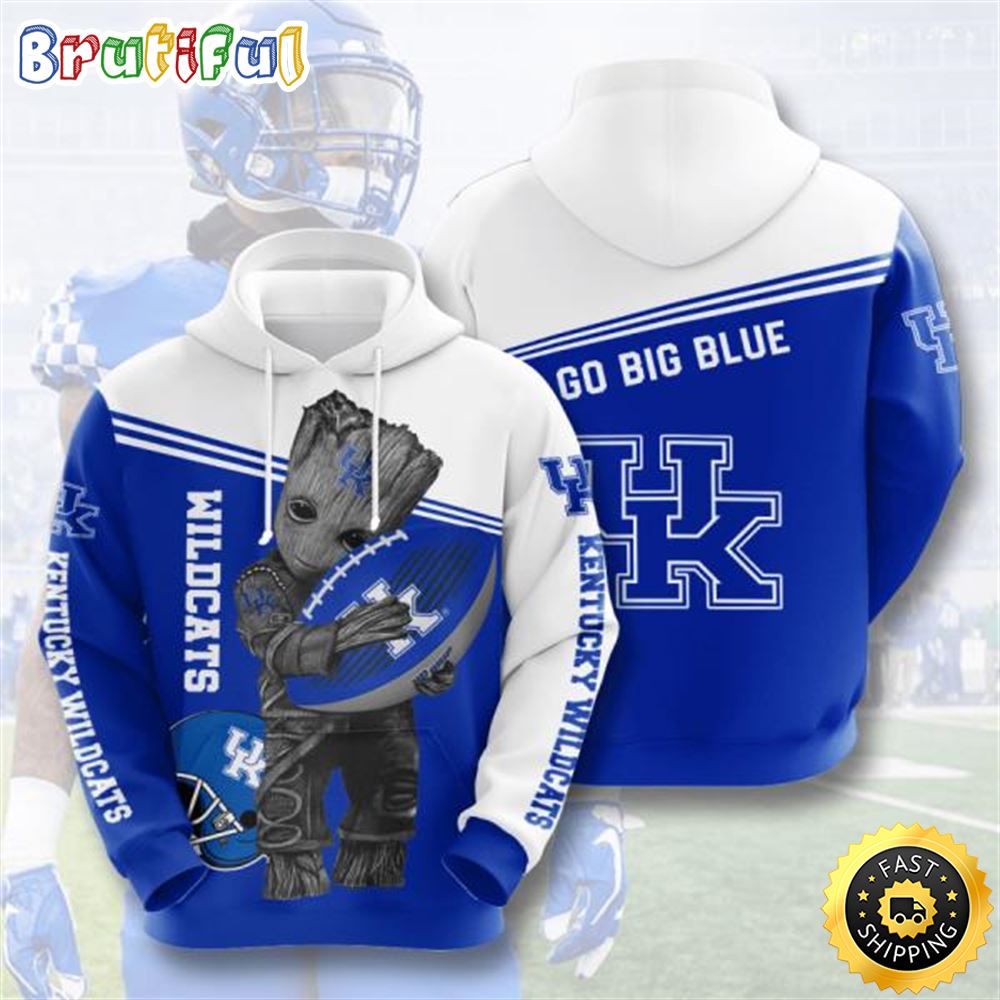 Baby Groot Kentucky Wildcats 3d Printed Hoodie hwegaq