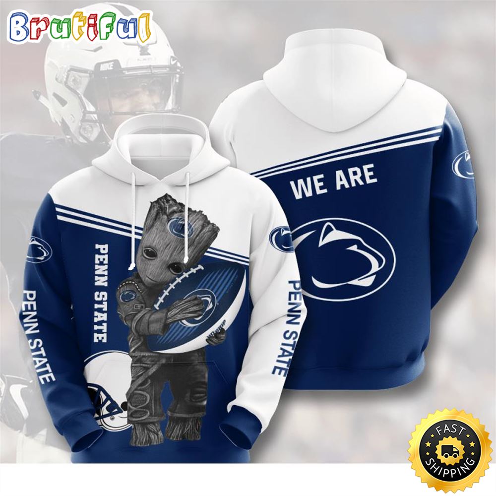 Baby Groot Penn State Nittany Lions 3d Printed Hoodie wozl17