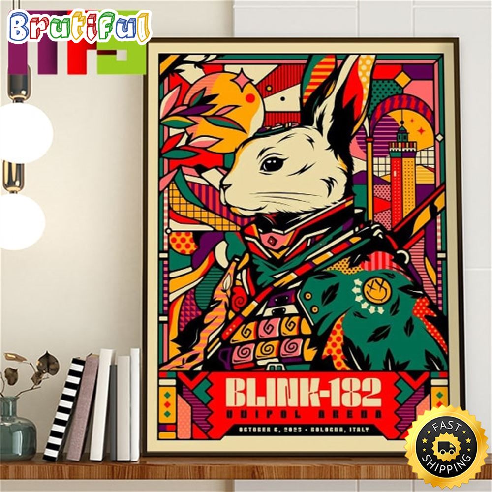 Blink 182 Bologna Event Poster At Unipol Arena Italy October 6th 2023 Home Decor Poster Canvas abyzmn.jpg