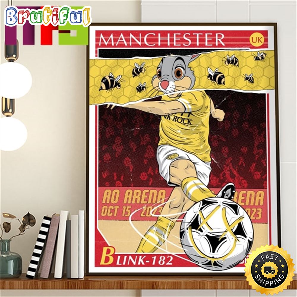 Blink 182 Manchester Event Poster At Ao Arena England October 15th 2023 Home Decor Poster Canvas xpeddp.jpg