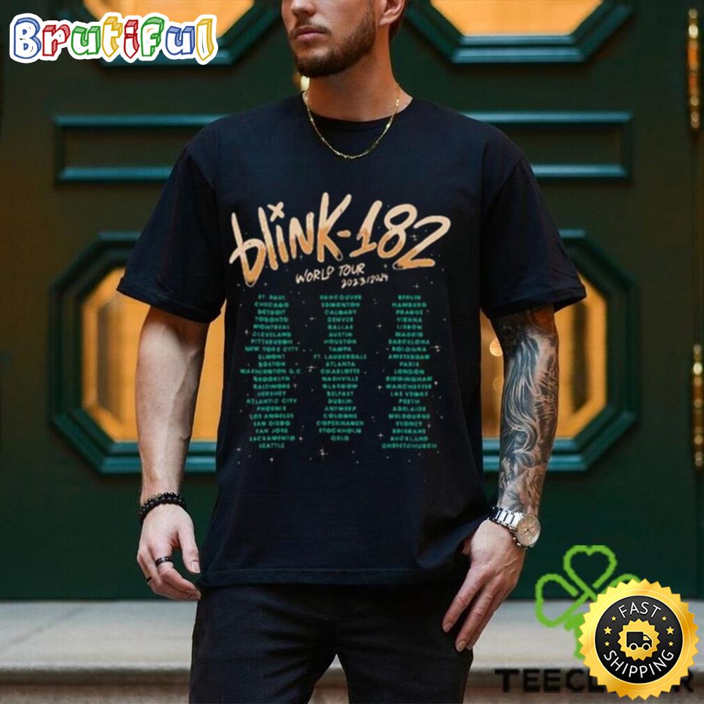 Blink 182 Shirt The World Tour 2023 2024 Merch