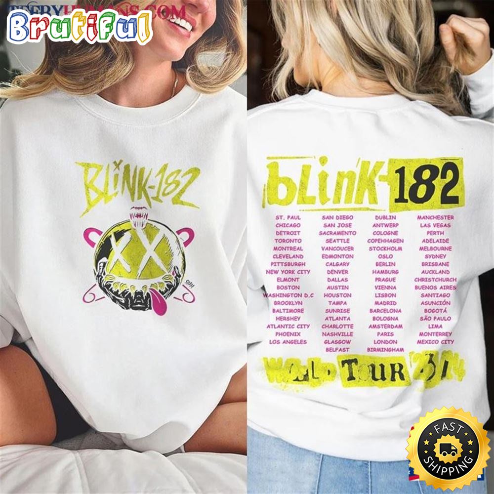 Blink 182 World Tour 2023 2024 Music Shirt 2 Sides 90s Boy Band Vintage Y2k Sweatshirt T Shirt Classic d2hqhv.jpg