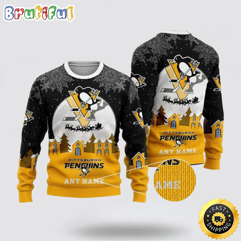 Custom NHL Pittsburgh Penguins Christmas Ugly Sweater Xmas Sweater For Fans owogkp.jpg