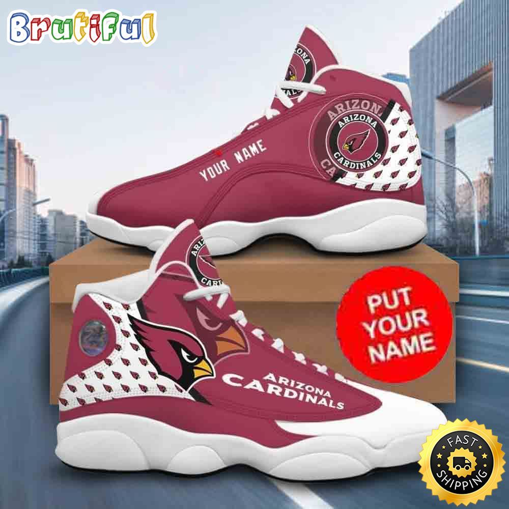 NFL Arizona Cardinals Custom Name Air Jordan 13 Shoes