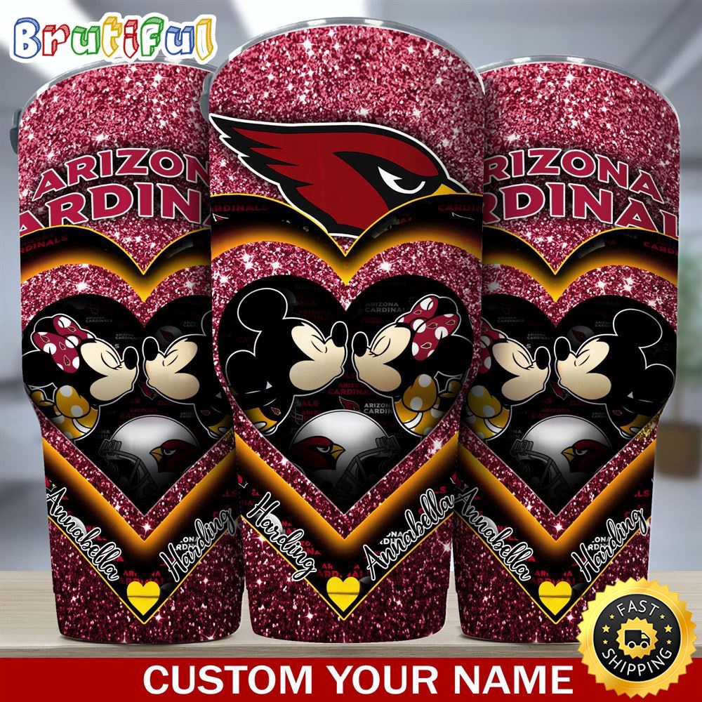 Custom Name NFL Arizona Cardinals Tumbler Mickey Tumbler For Couples This Valentine dqaci2.jpg
