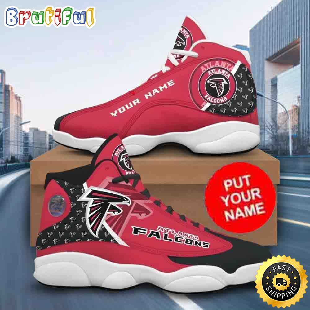 NFL Atlanta Falcons Custom Name Air Jordan 13 Shoes