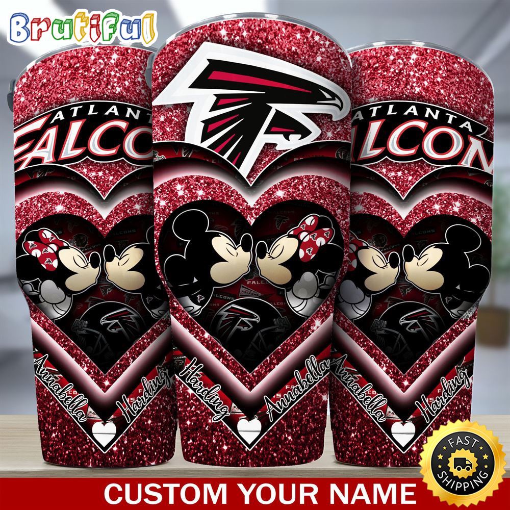 Custom Name NFL Atlanta Falcons Tumbler Mickey Tumbler For Couples This Valentine yzni8n.jpg