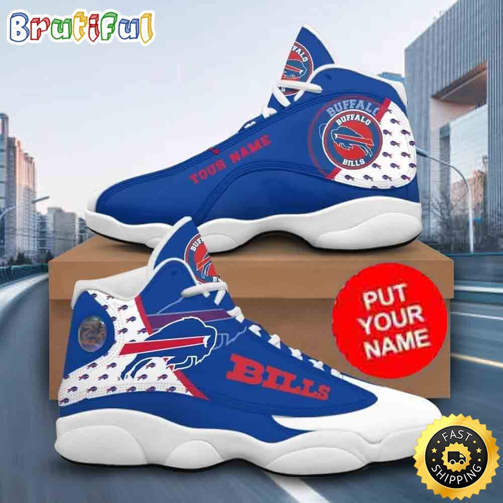 NFL Buffalo Bills Custom Name Air Jordan 13 Shoes