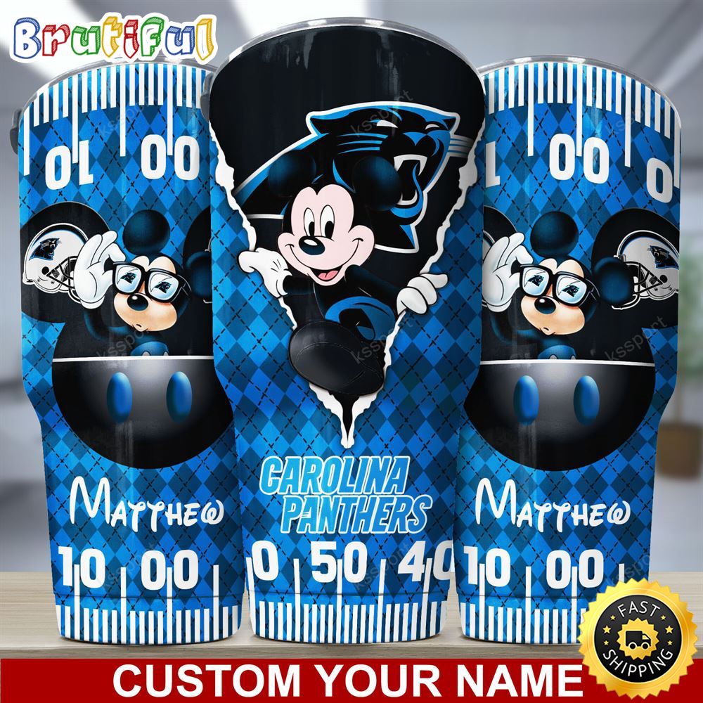 Custom Name NFL Carolina Panthers Tumbler Mickey Mouse Art Tumbler Style ukuxxu.jpg